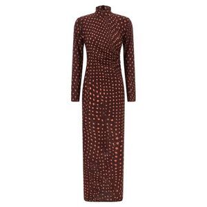 Stella McCartney Bordeaux Polyamide Long Women's Dress